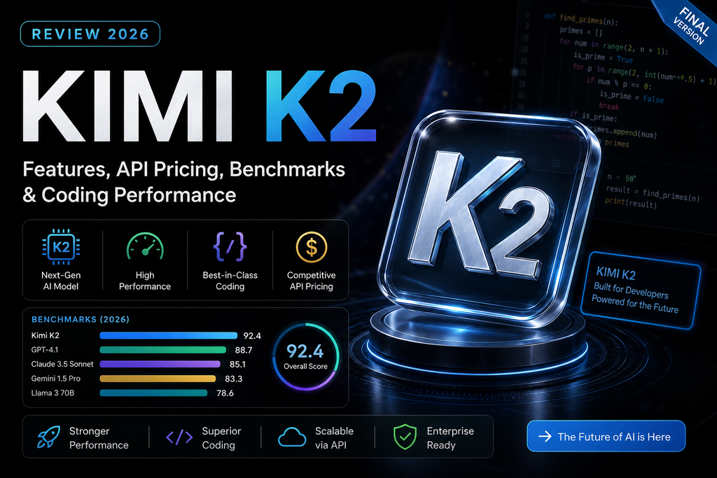 Kimi K2 Review 2026: Features, API Pricing, Benchmarks & Coding Performance (Final Version)