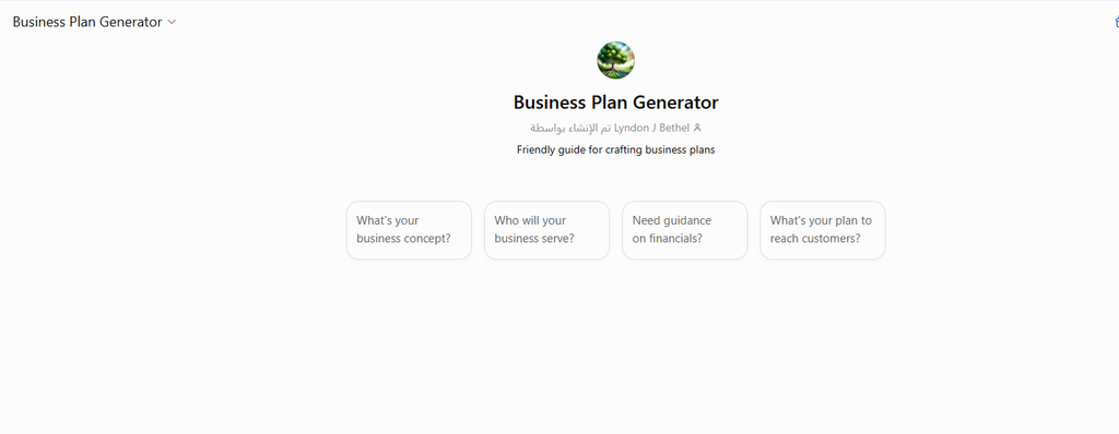 BusinessPlanGPT – Best for Quick Start