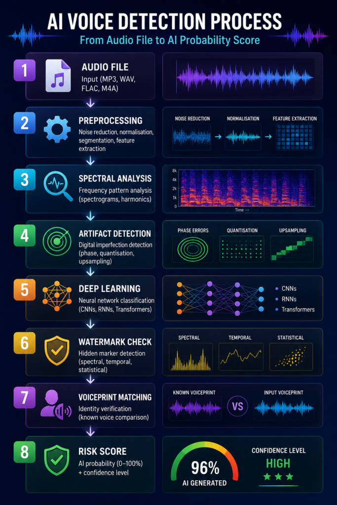 How AI Voice Detectors Work